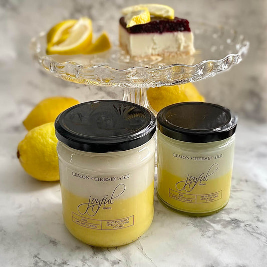 Lemon Cheesecake 8oz & 16oz Soy Wax Candles