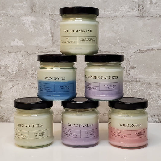 The Floral Collection of Soy Wax Candles (3 oz)